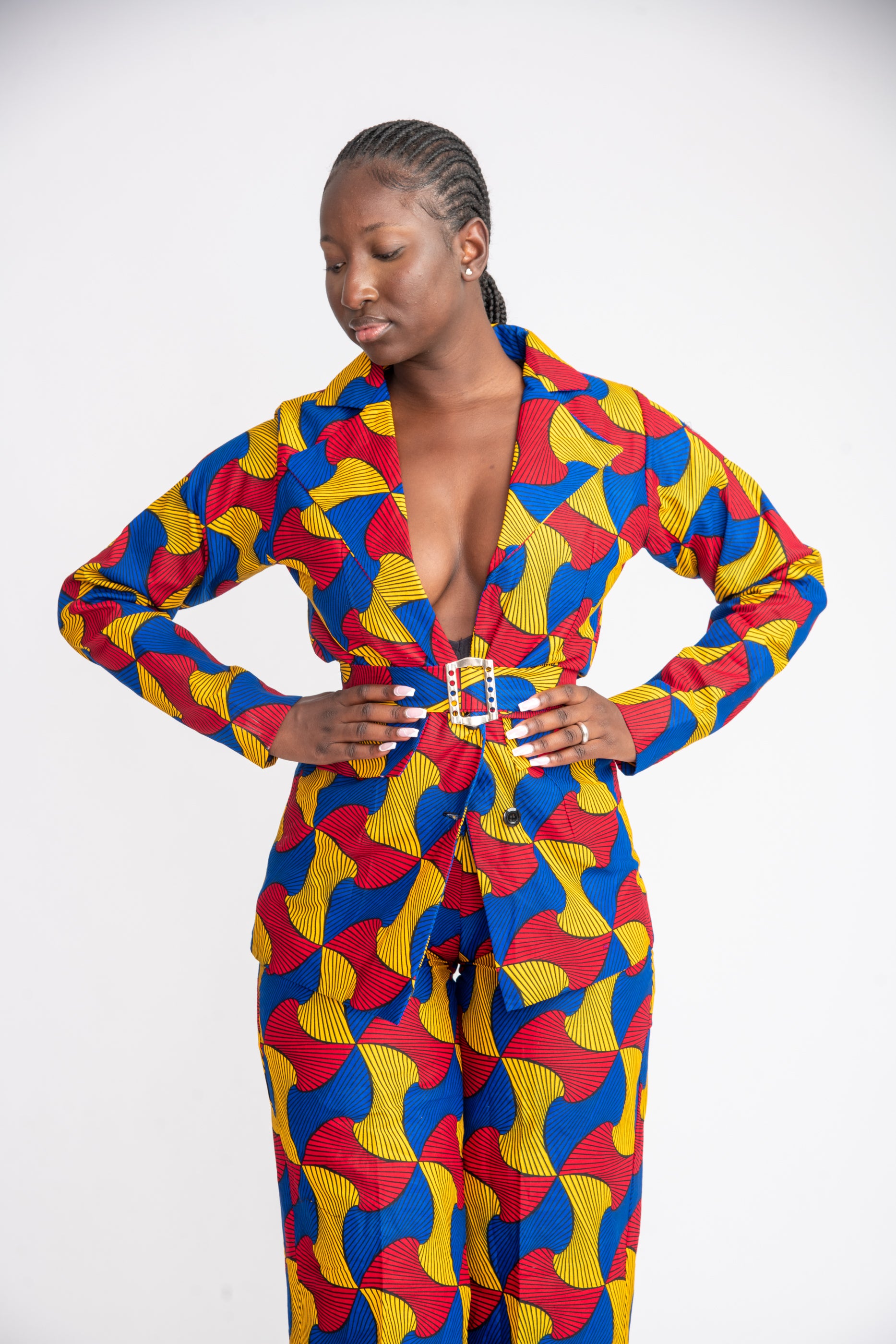 Onyin African Print 2 Piece Suit Set