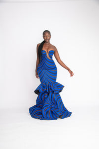 Yetunde Corset African Print Mermaid Dress