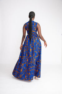 Nvene African Print Maxi Dress