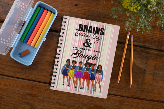 School girl inspirational Spiral notebook/Journal