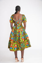 Load image into Gallery viewer, Seun Midi African Print Dress