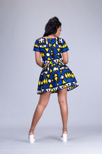 Load image into Gallery viewer, Wunmi 2 piece skater skirt and crop top matching set - Afrothrone