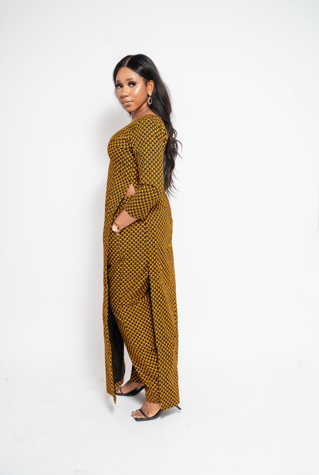 Miriam African 2 piece trouser and top matching set