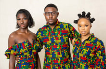 Laden Sie das Bild in den Galerie-Viewer, Remi Midi African Print Dress