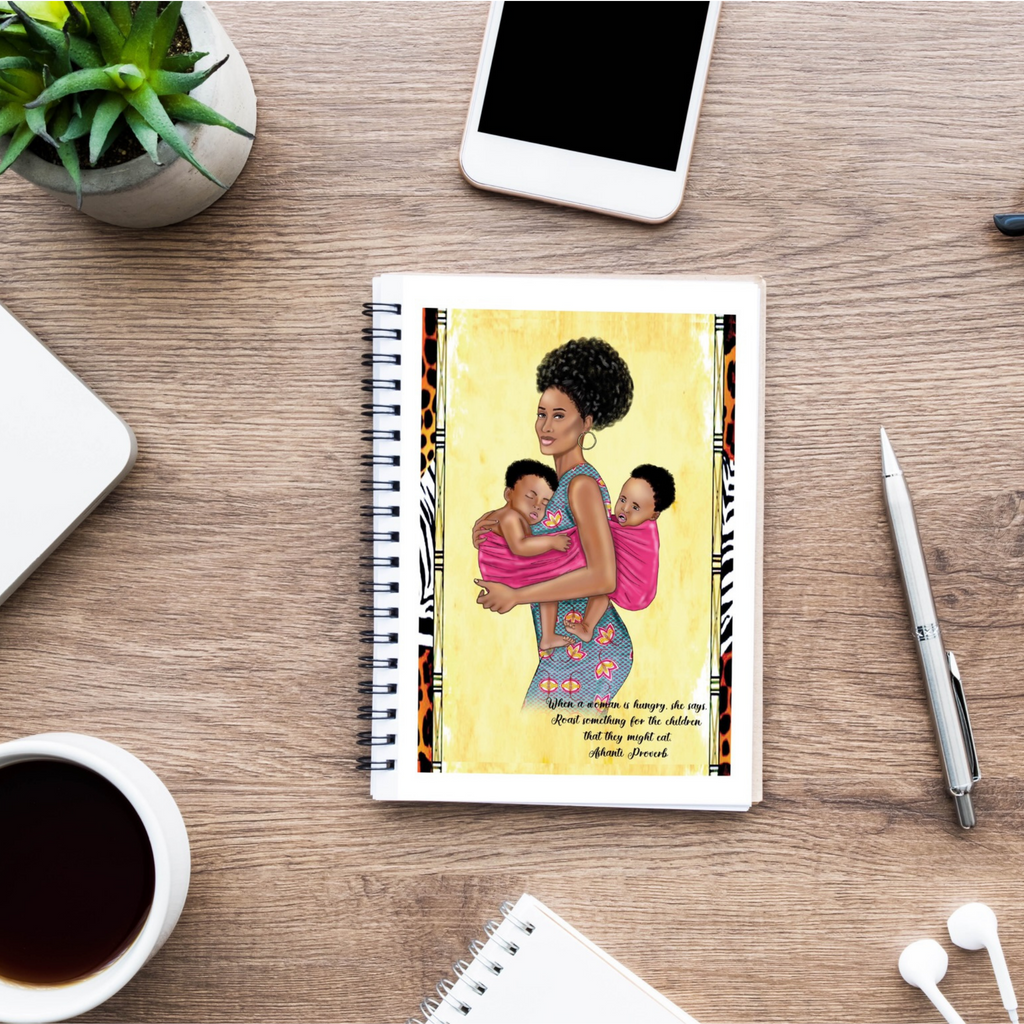 African proverb inspirational Journal wire notebooks