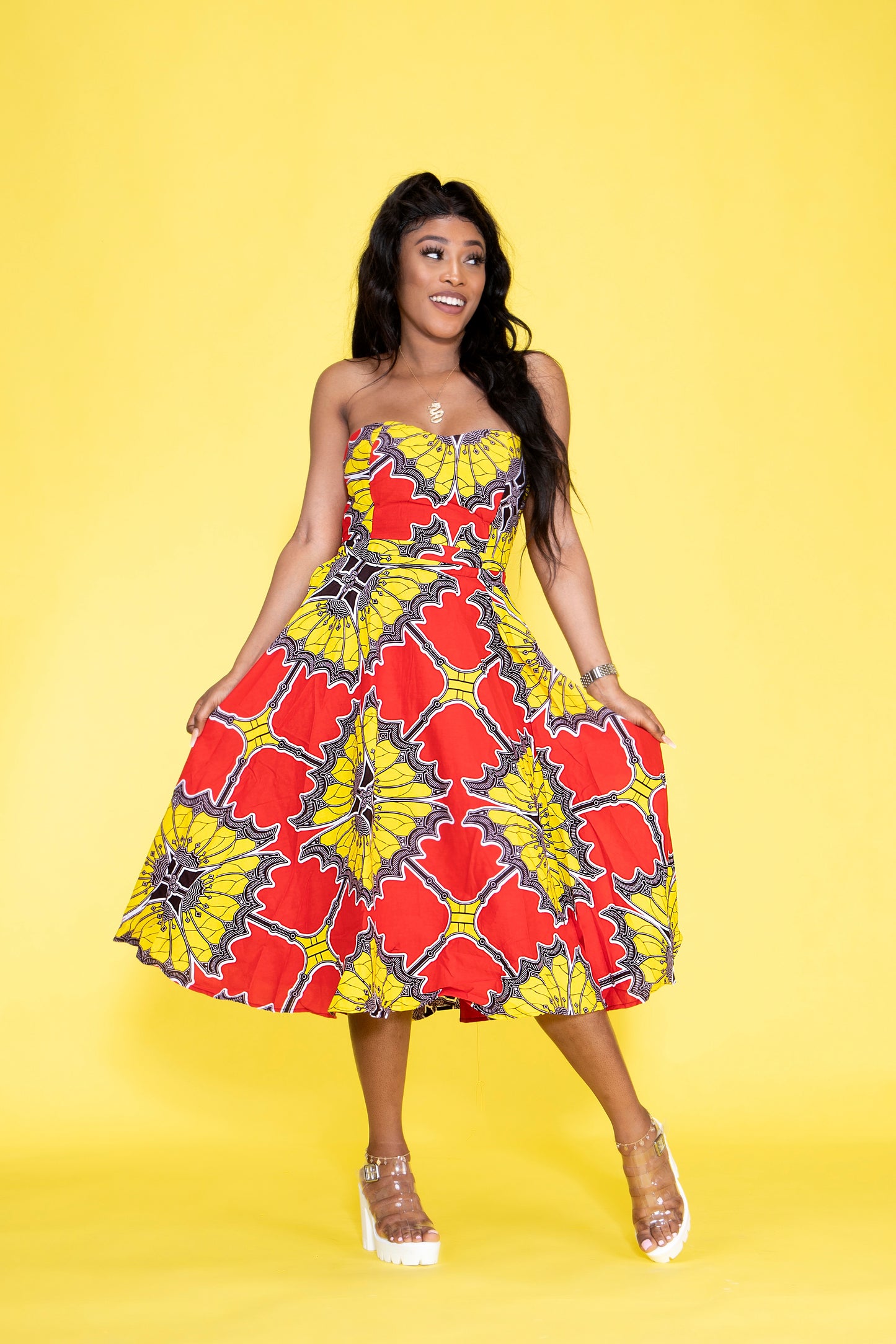 Bonang African print Ankara multi-way dress - Afrothrone