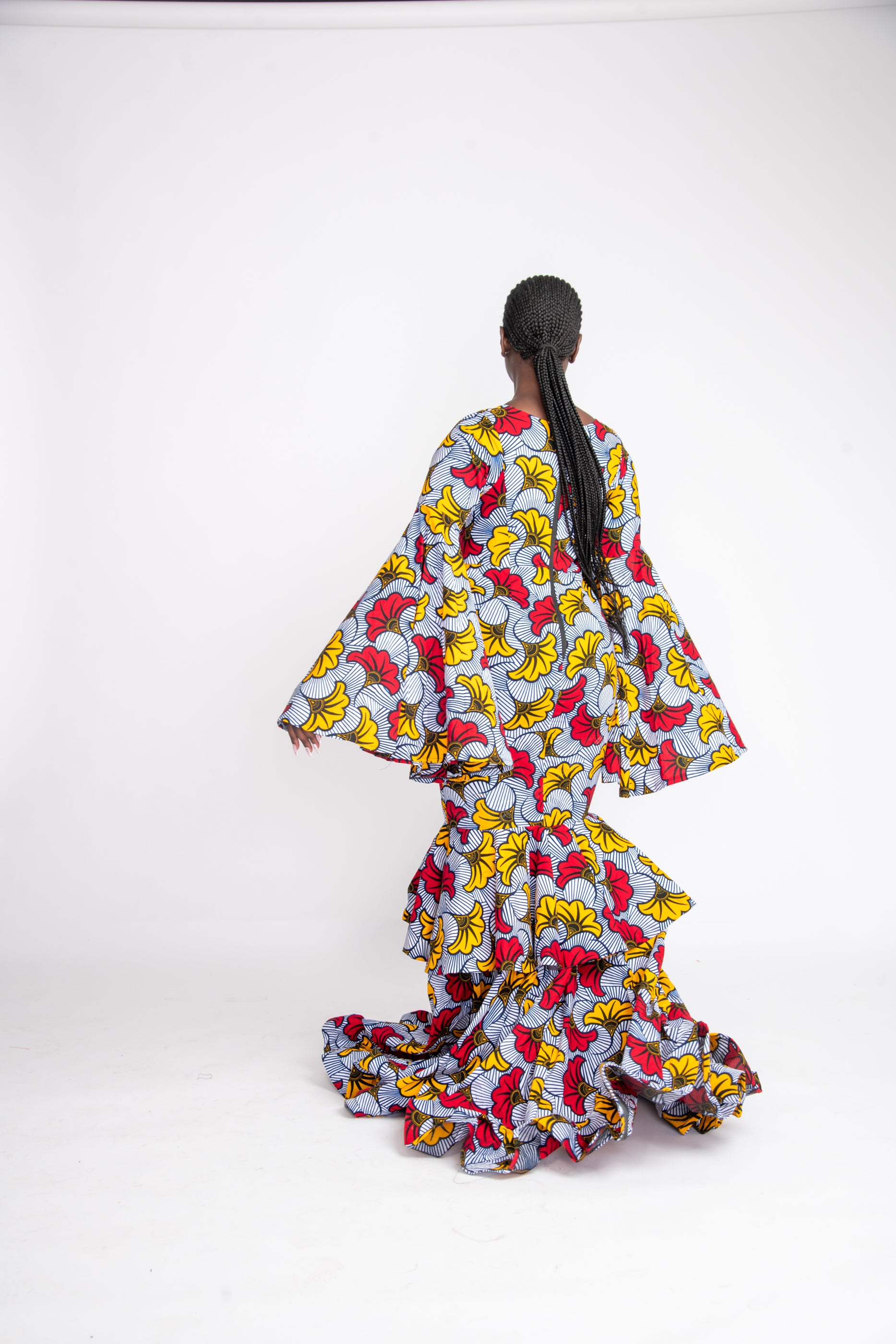 Arike African Print Mermaid Dress