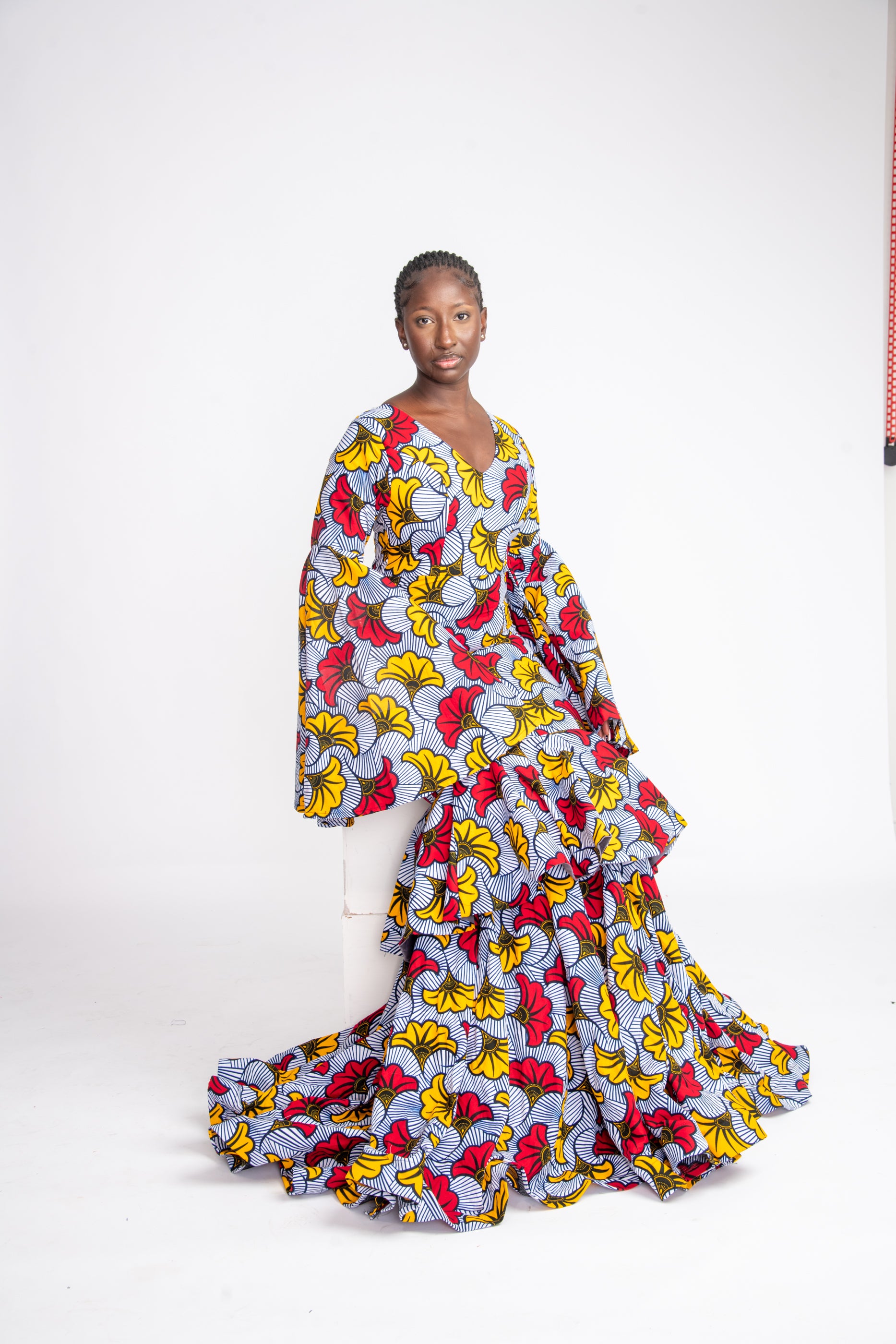 Arike African Print Mermaid Dress