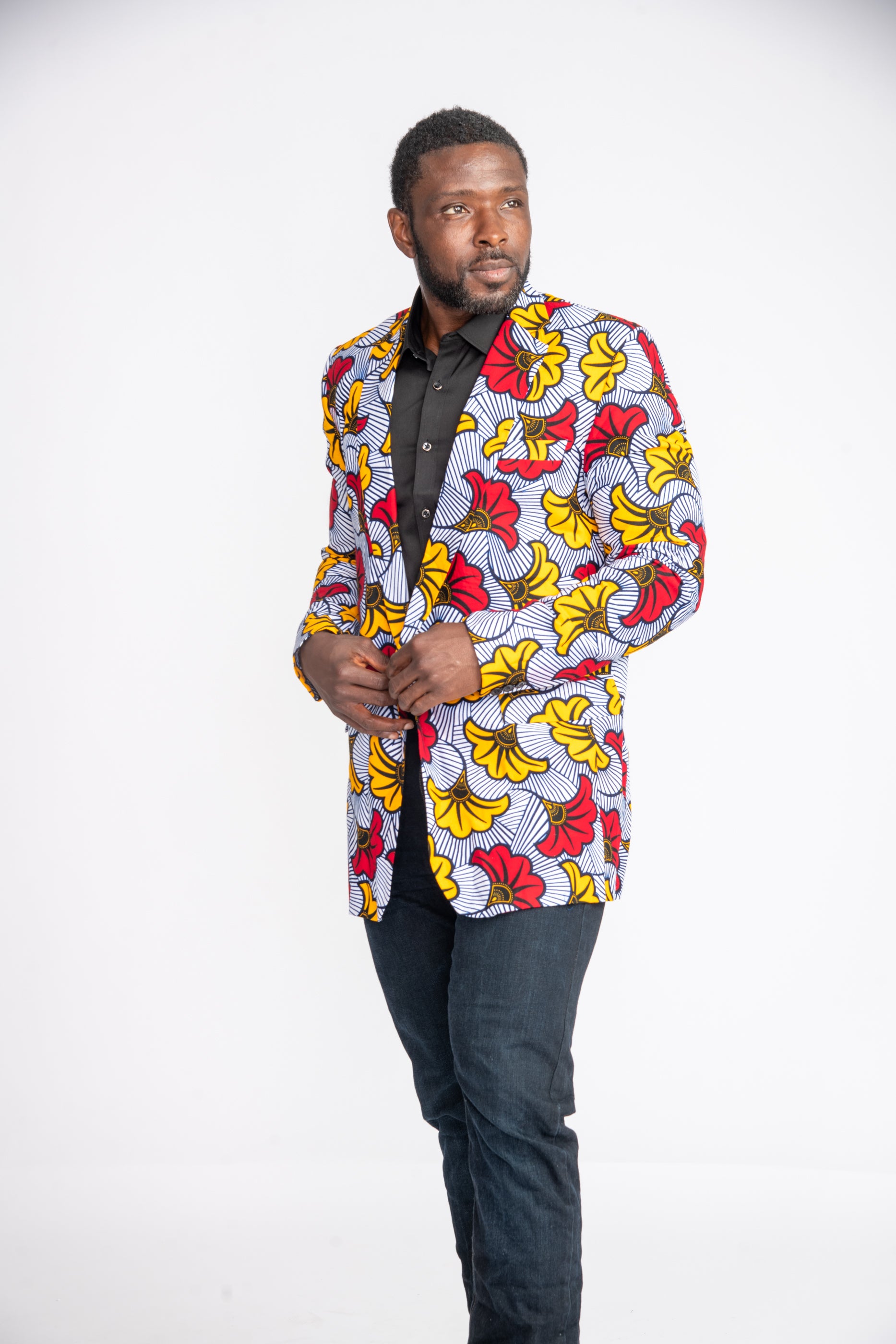 Arike Men African Print Jacket