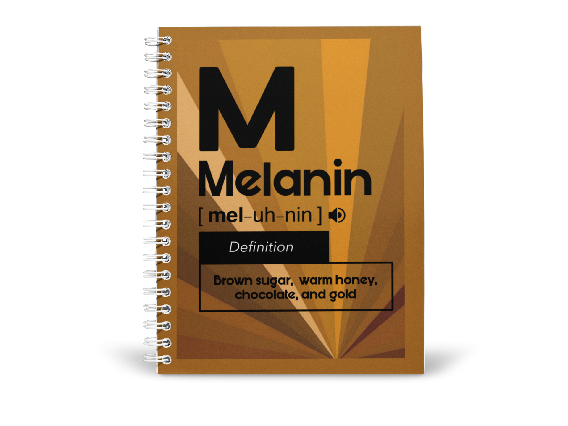 Melanin Spiral notebook/Journal