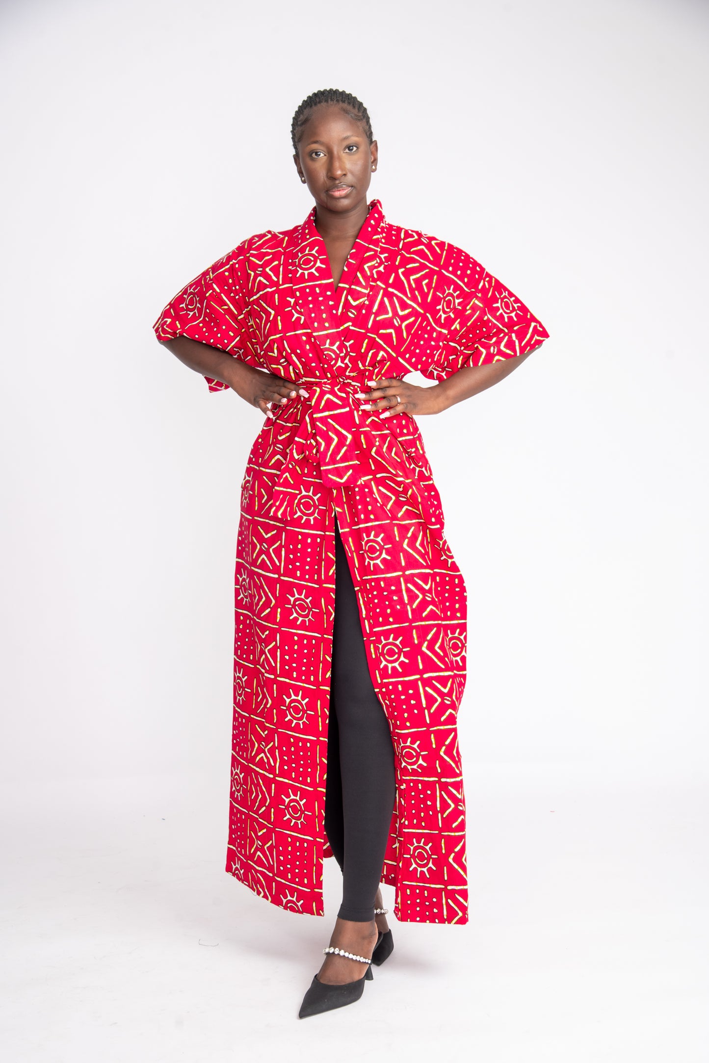 Nachi African Print Kimono