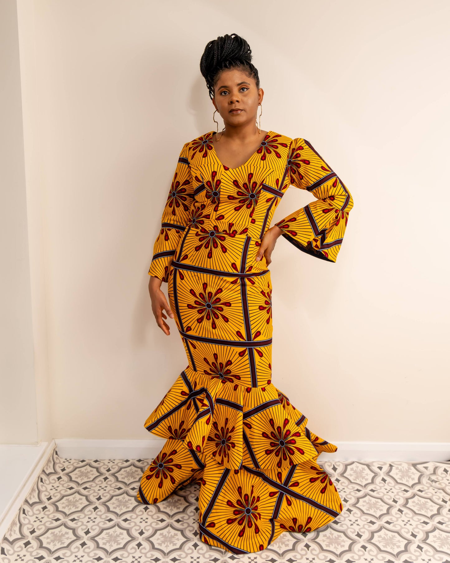 Blossom African print Dress