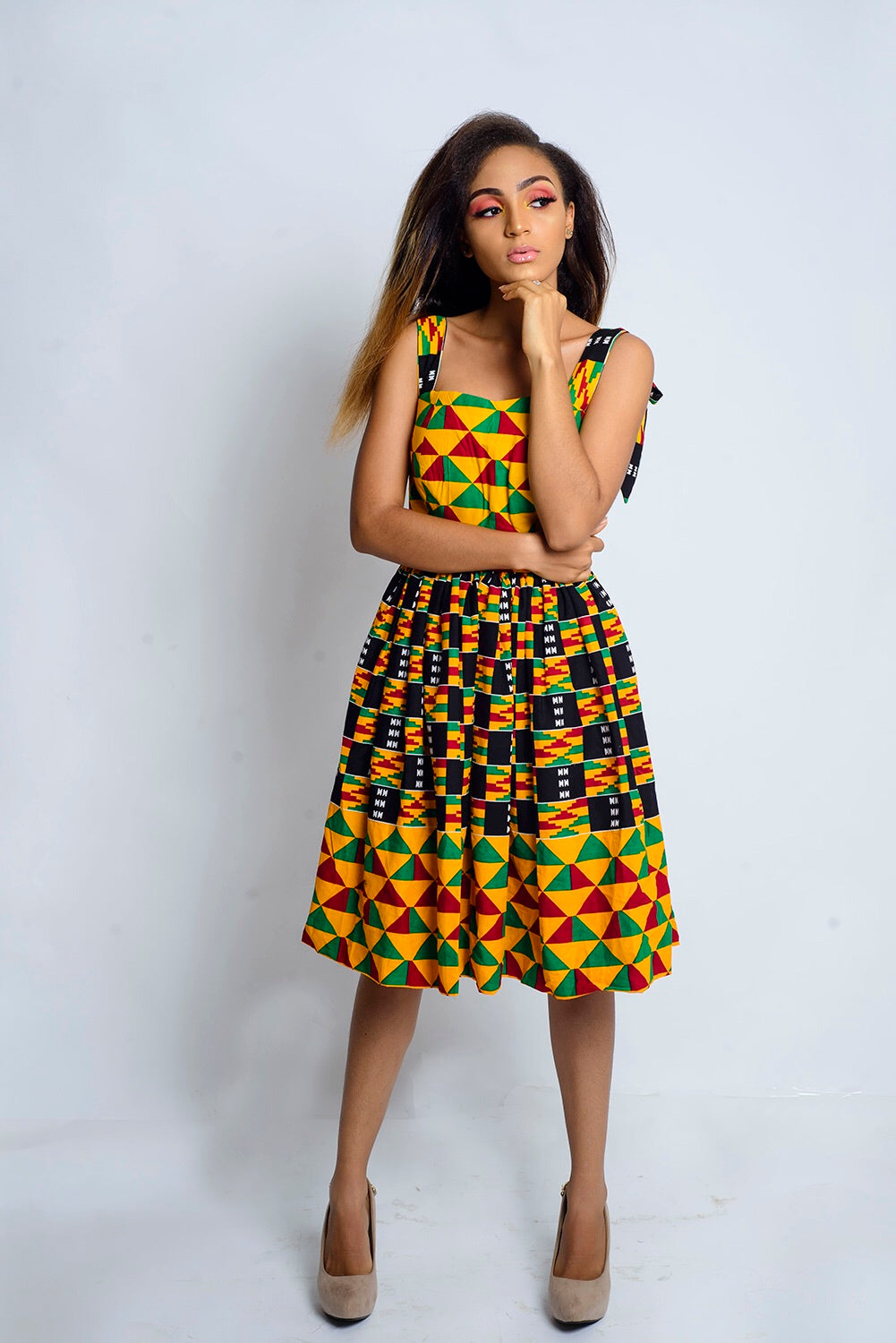 Kente clearance short dresses