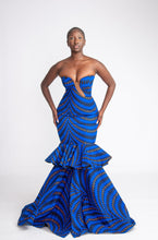 Load image into Gallery viewer, Yetunde Corset African Print Mermaid Dress
