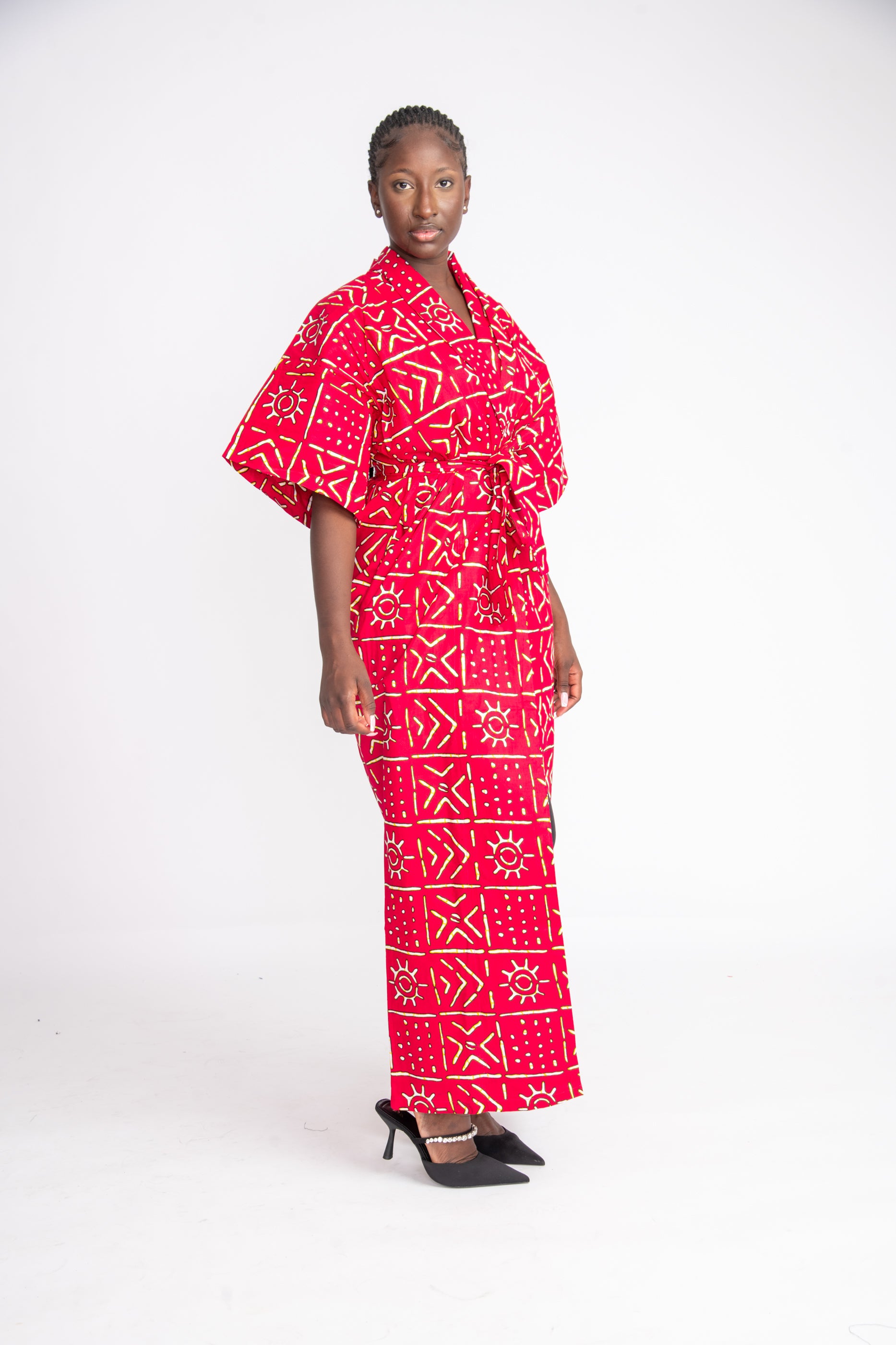 Nachi African Print Kimono
