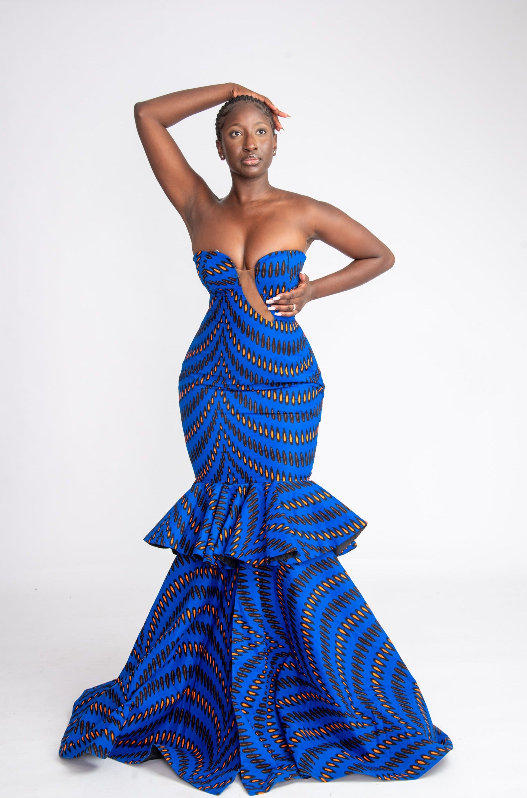 Yetunde Corset African Print Mermaid Dress