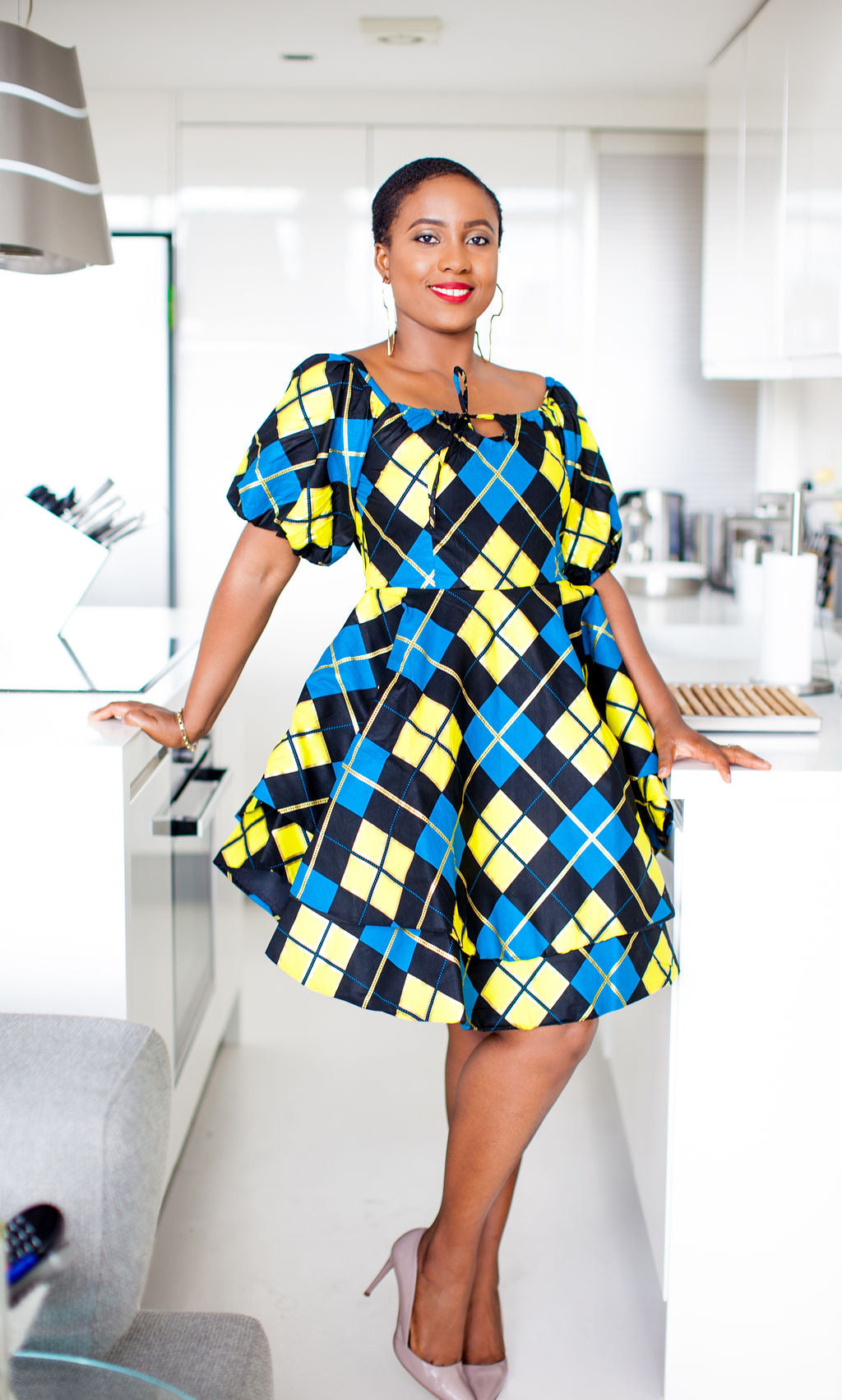 African print Kaleigh dress
