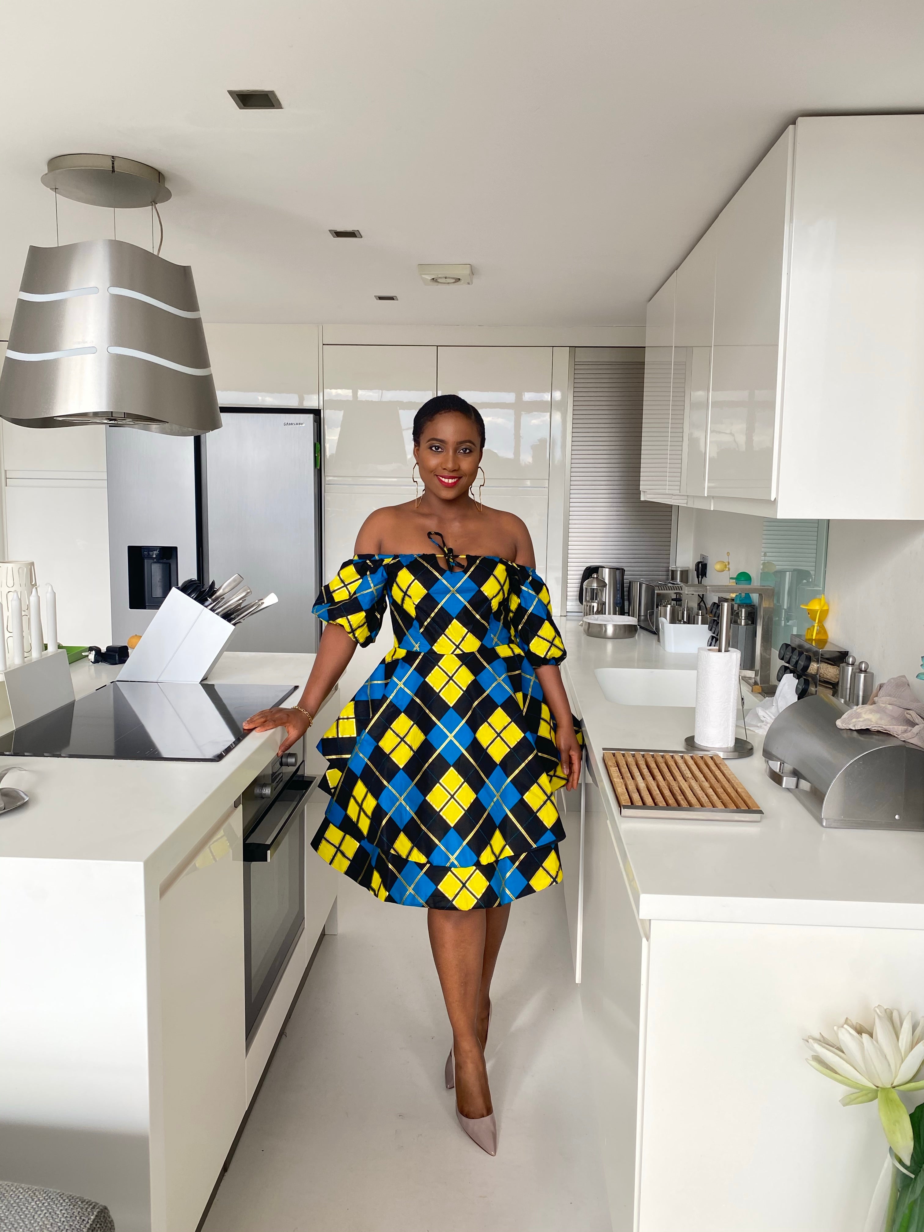 African print Kaleigh dress