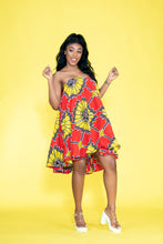 Laden Sie das Bild in den Galerie-Viewer, Bonang African print Ankara multi-way dress - Afrothrone