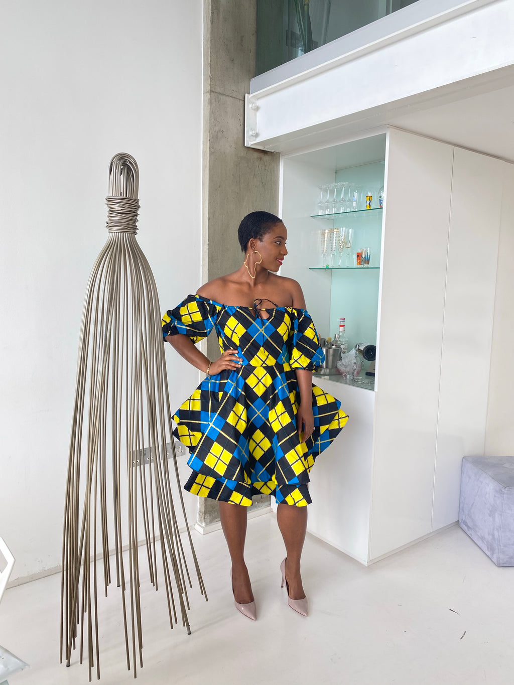 African print Kaleigh dress