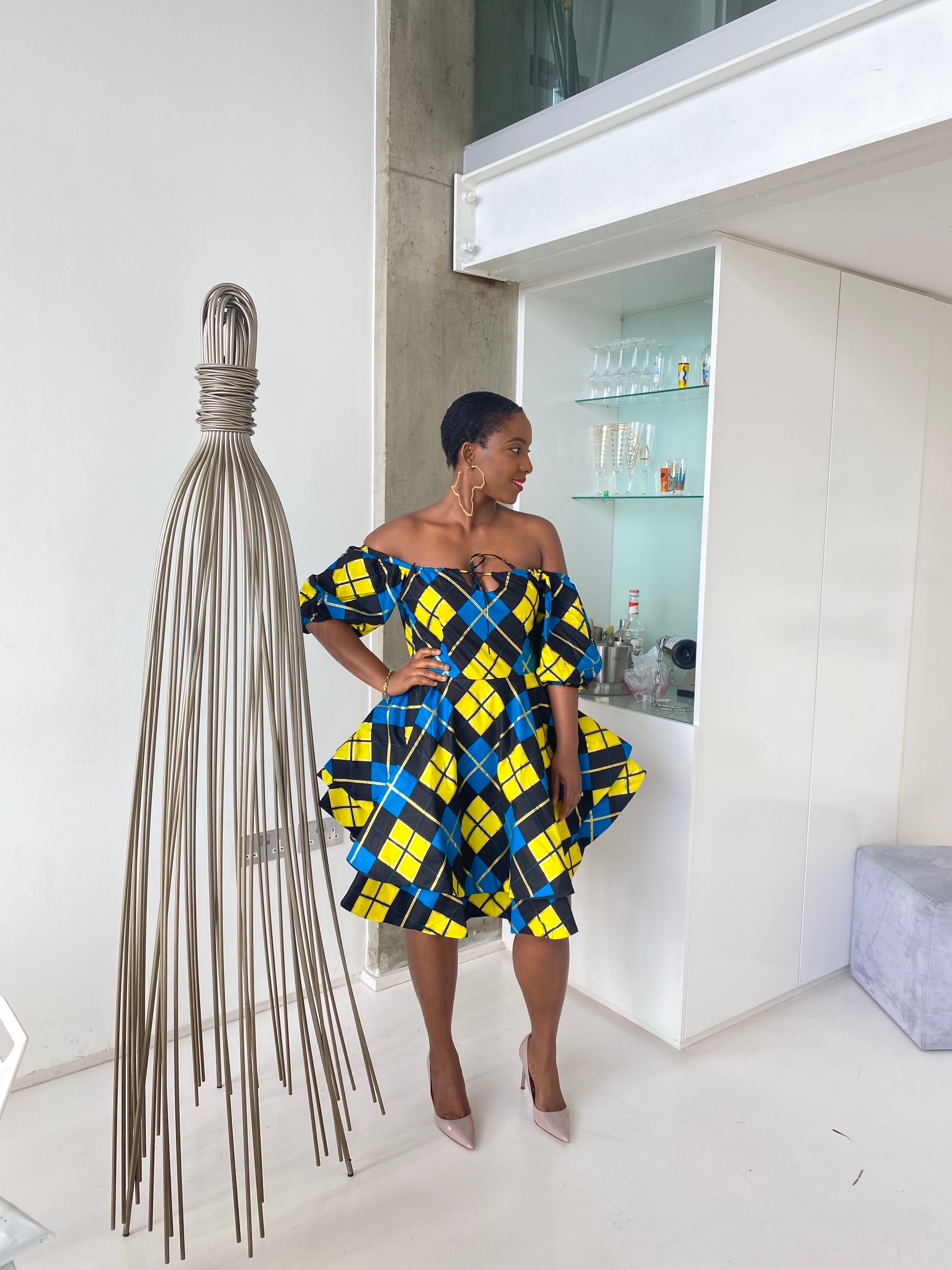African print Kaleigh dress