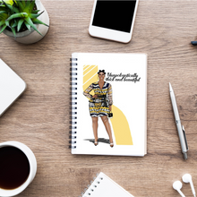 Load image into Gallery viewer, Unapologetically thick and beautiful inspirational wire notebook/journal