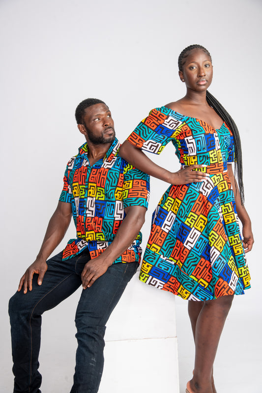 Yomi Couple Matching African Outfits