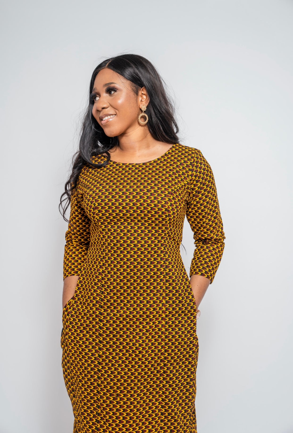 Miriam African 2 piece trouser and top matching set