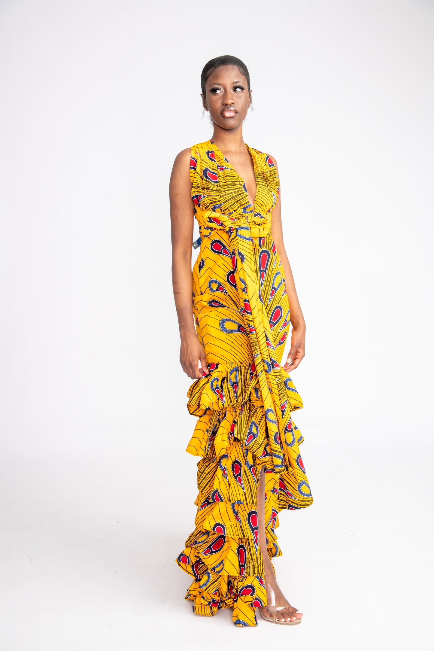 Sinachi African Print Infinity Dress