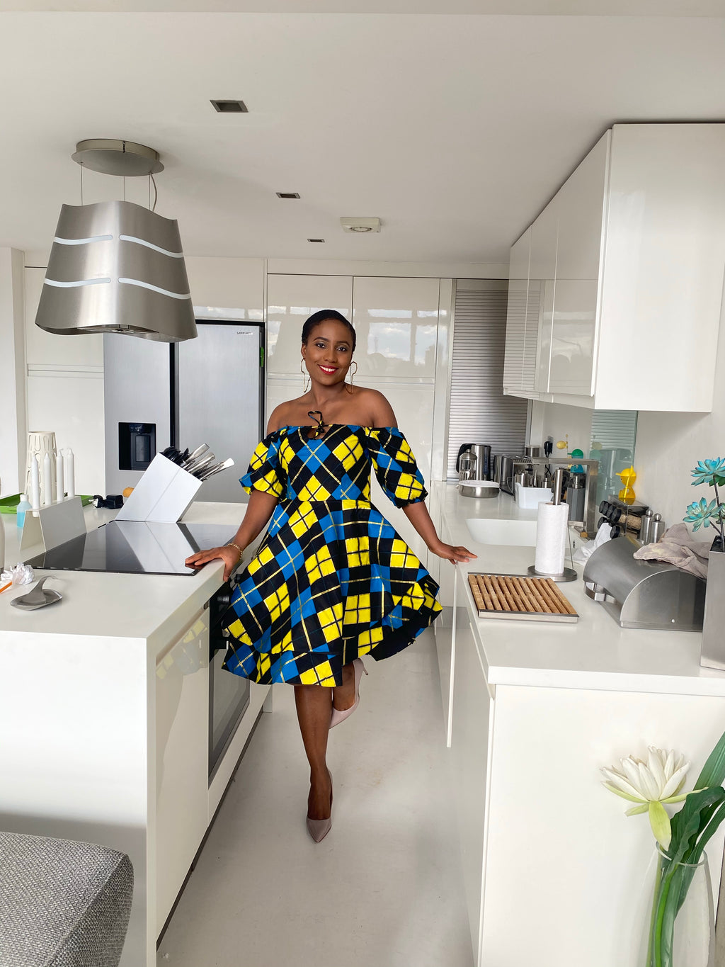 African print Kaleigh dress