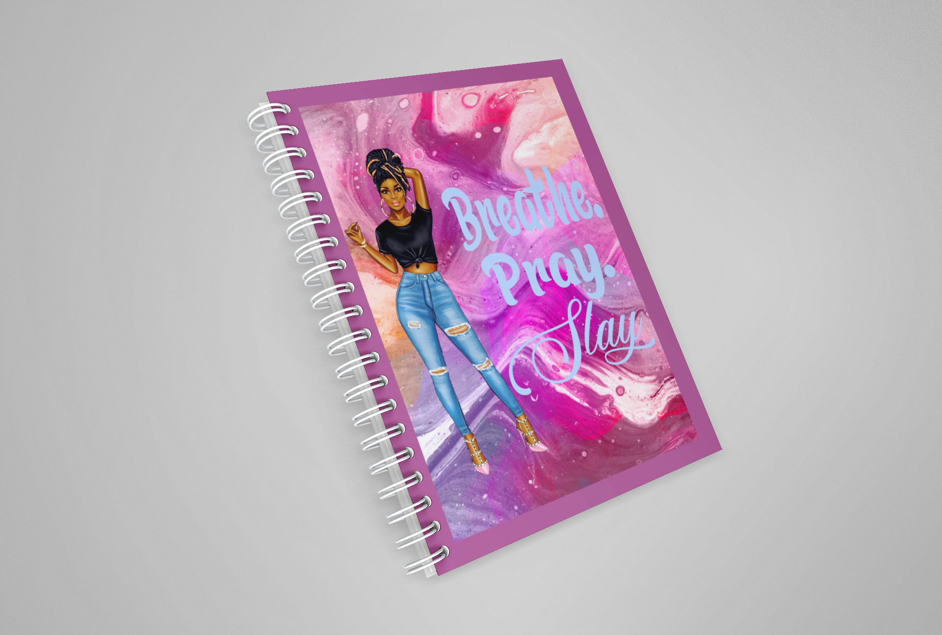 Breathe Pray Slay Motivational Notebook / Journal