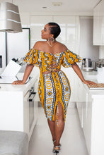 Load image into Gallery viewer, African print Vanu dress