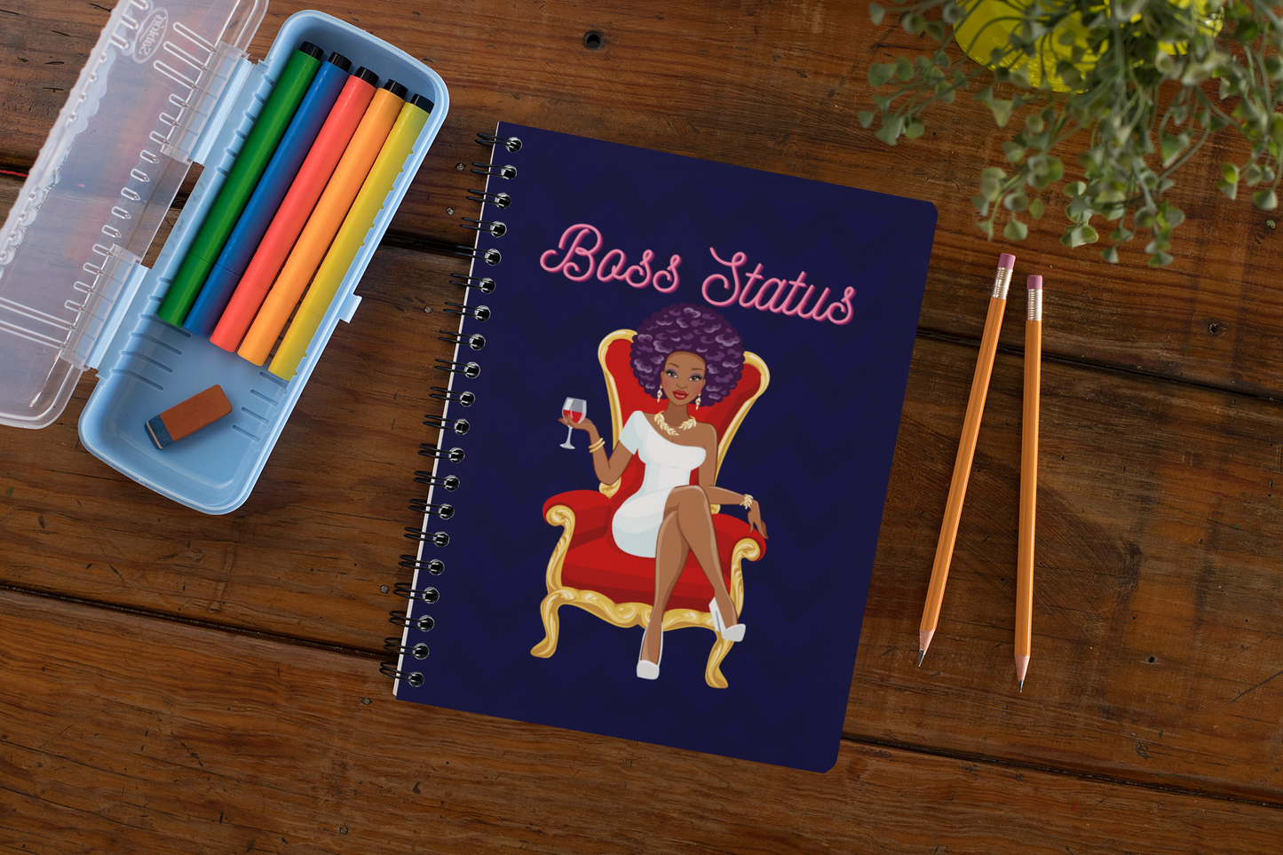 Boss Status Spiral Notebook / Journal