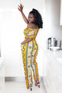 African print Gemiah drawstring top