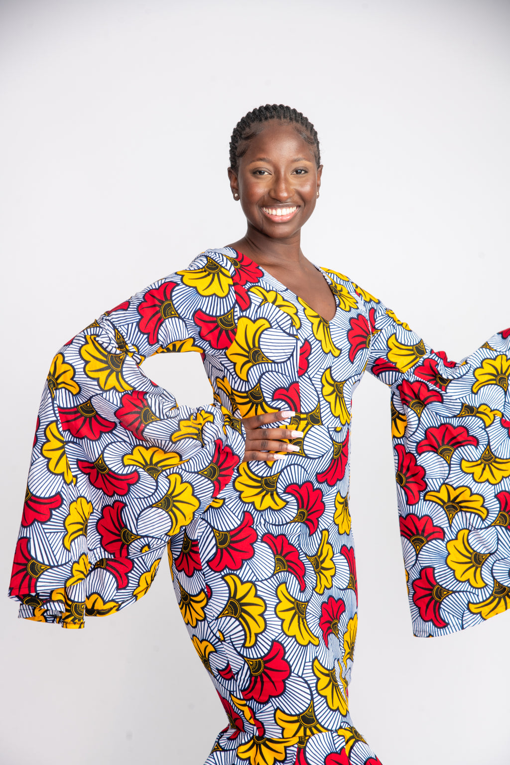 Arike African Print Mermaid Dress