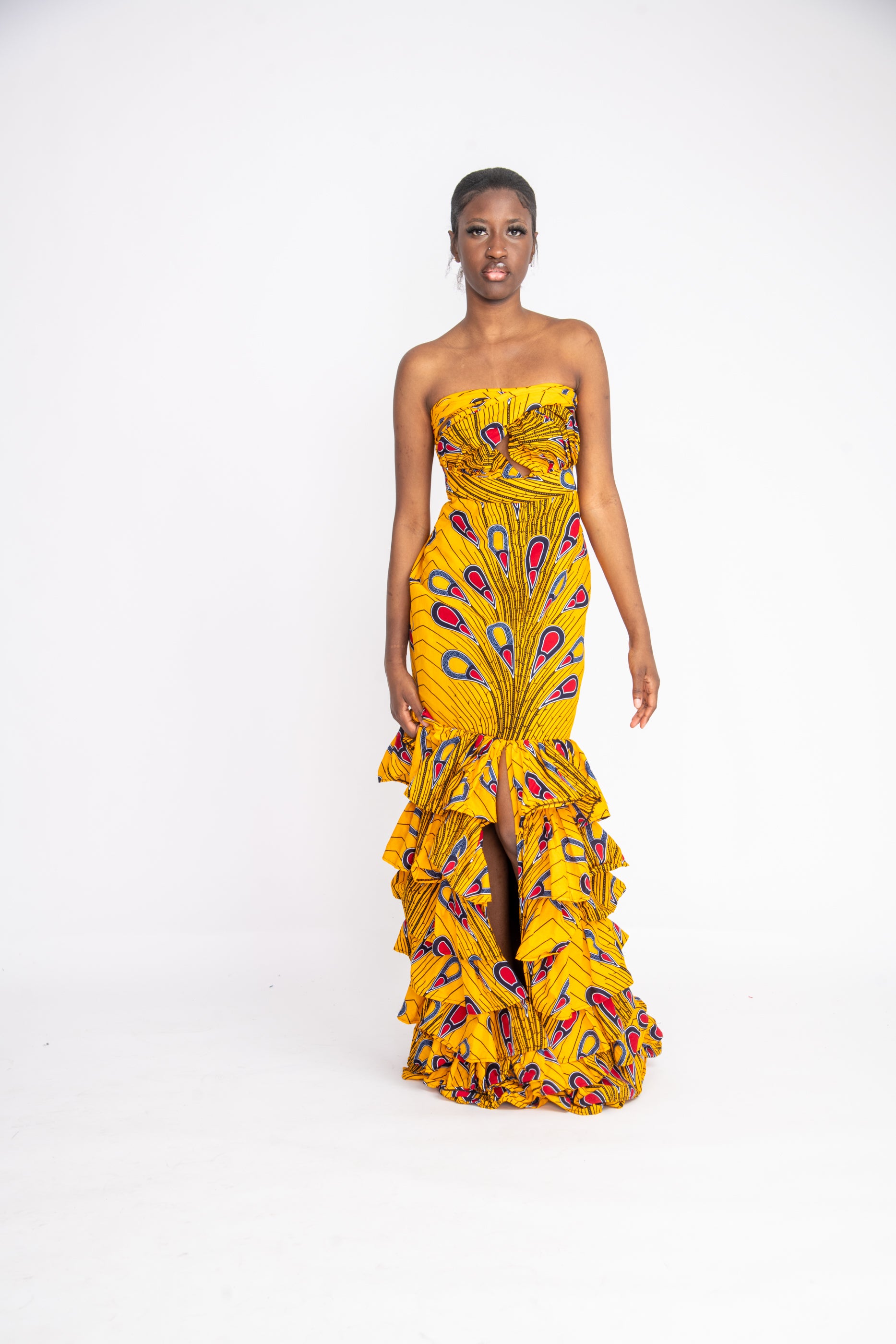 Sinachi African Print Infinity Dress