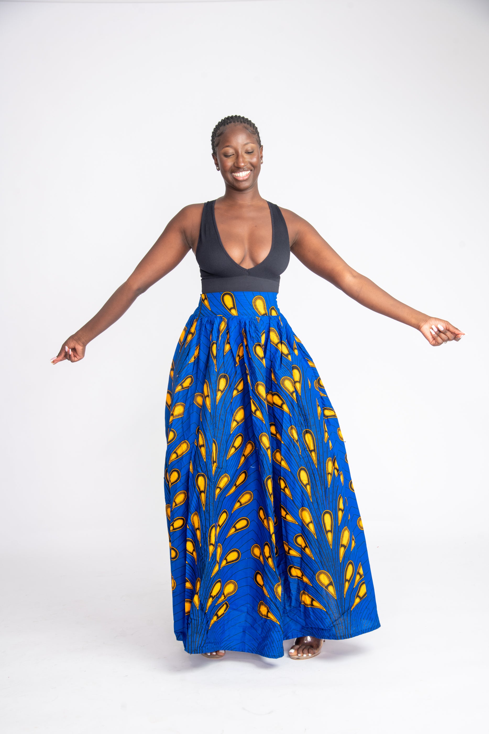 Jidenna African Print Maxi Skirt