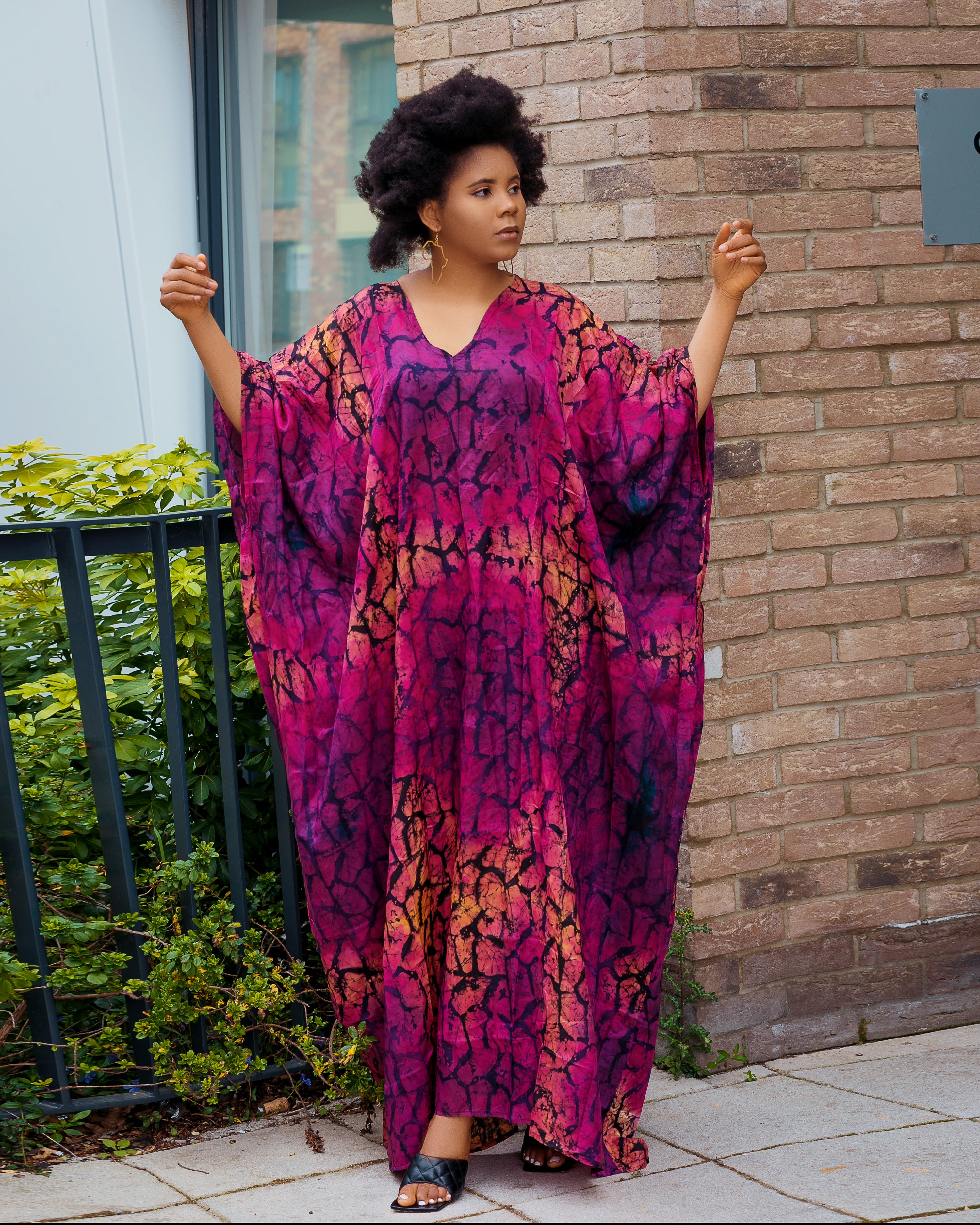 Tie dye 2025 kaftan dress