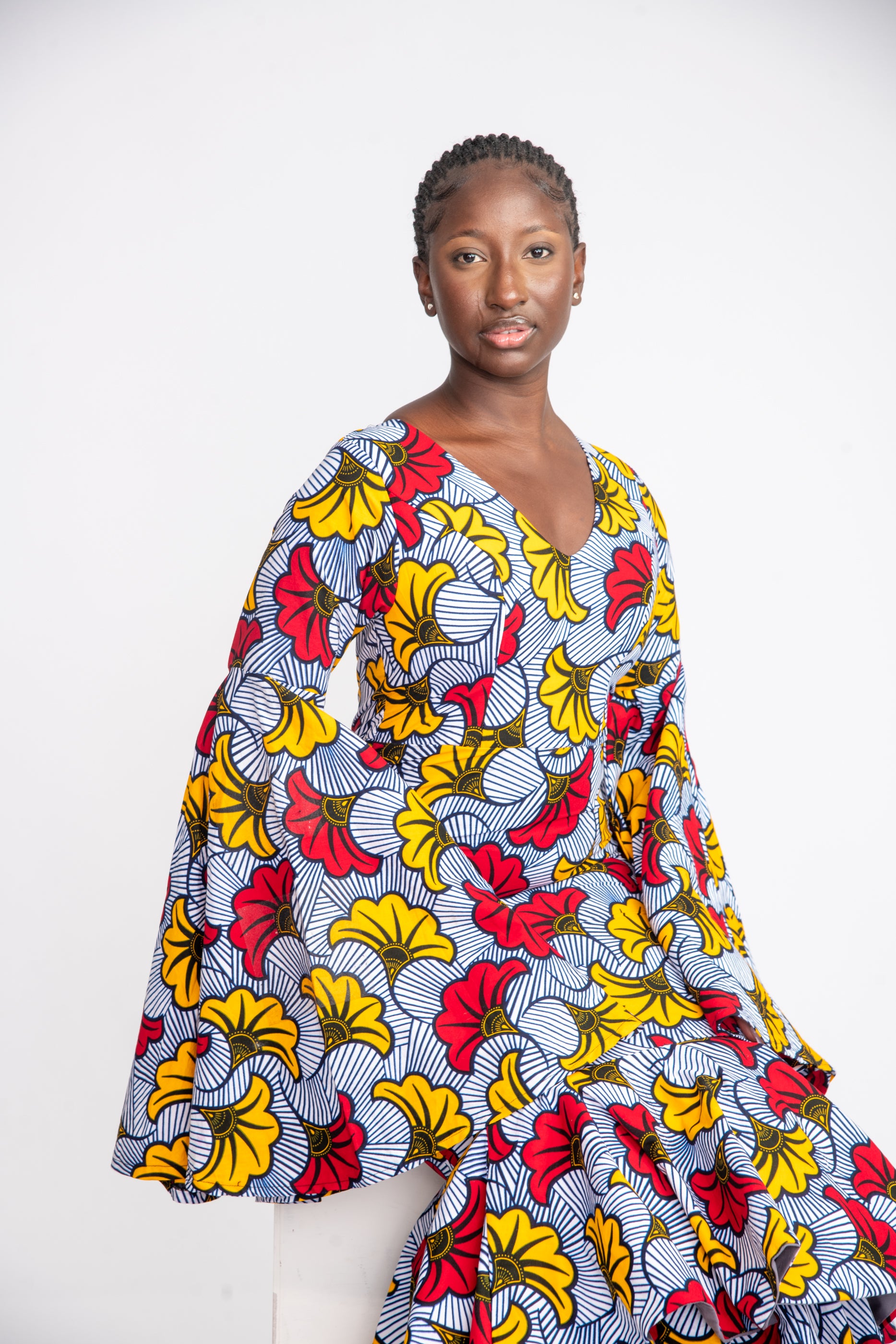 Arike African Print Mermaid Dress