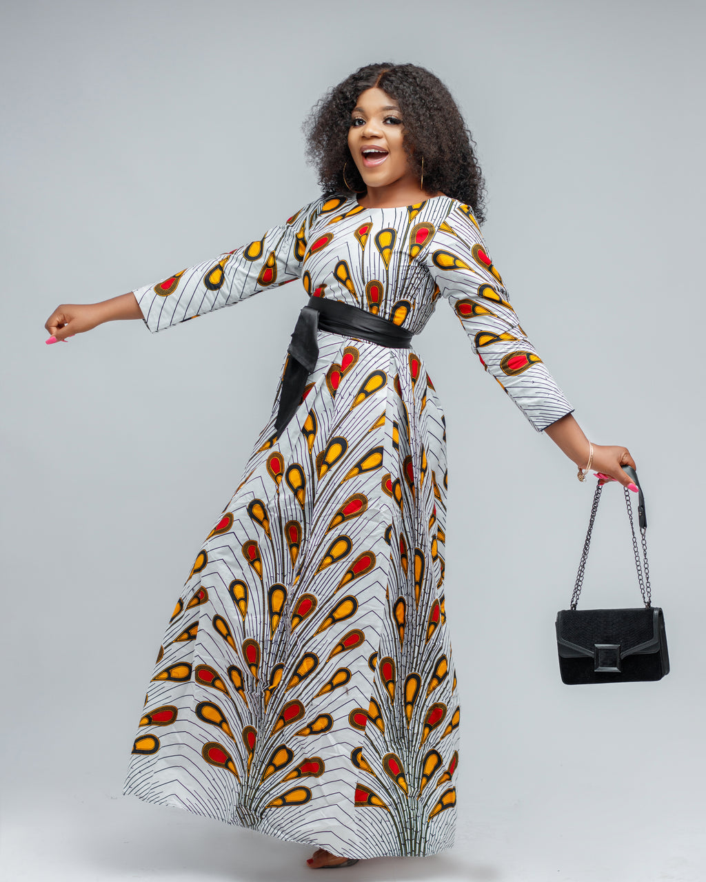 African print Nene maxi dress