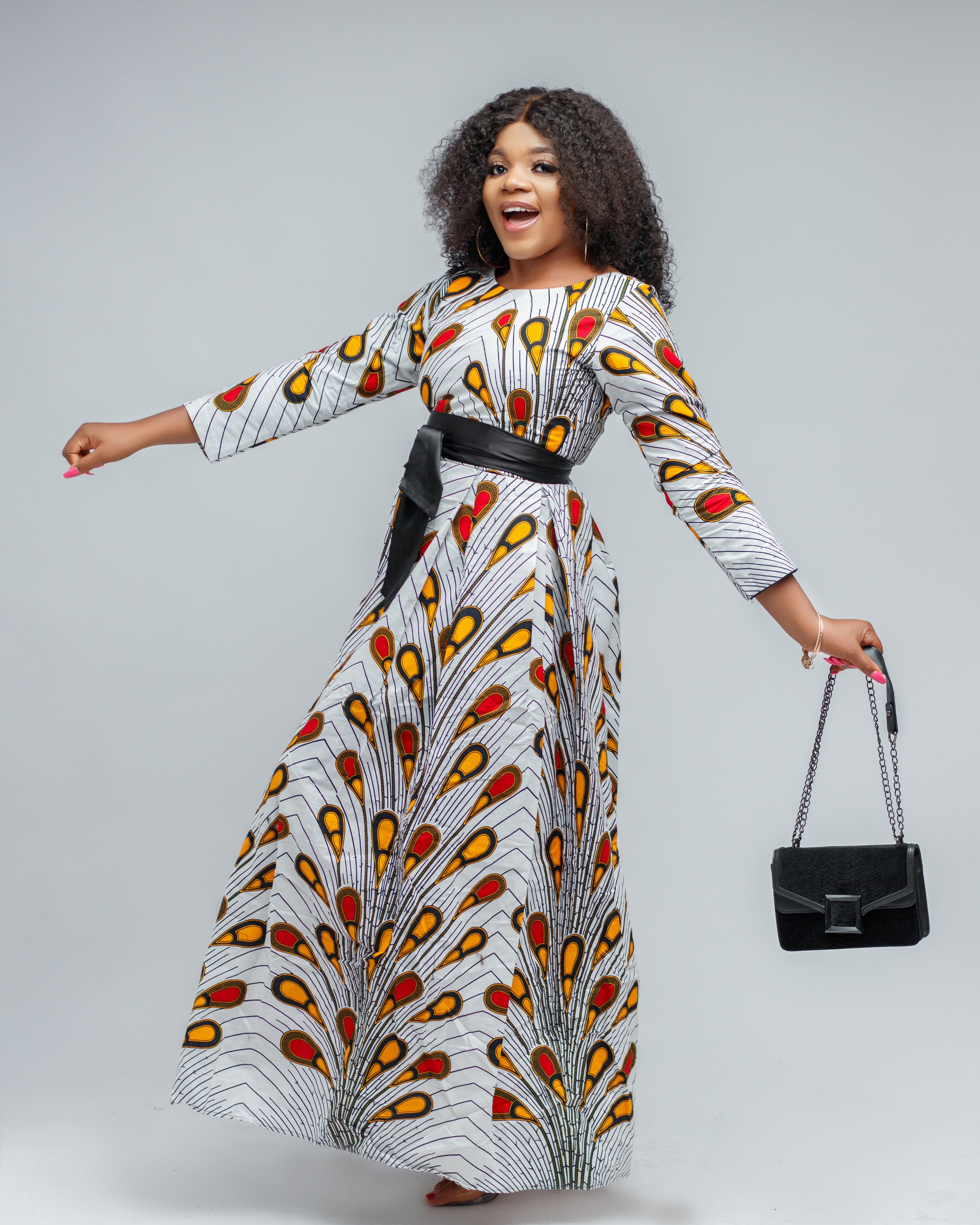 African print Nene maxi dress
