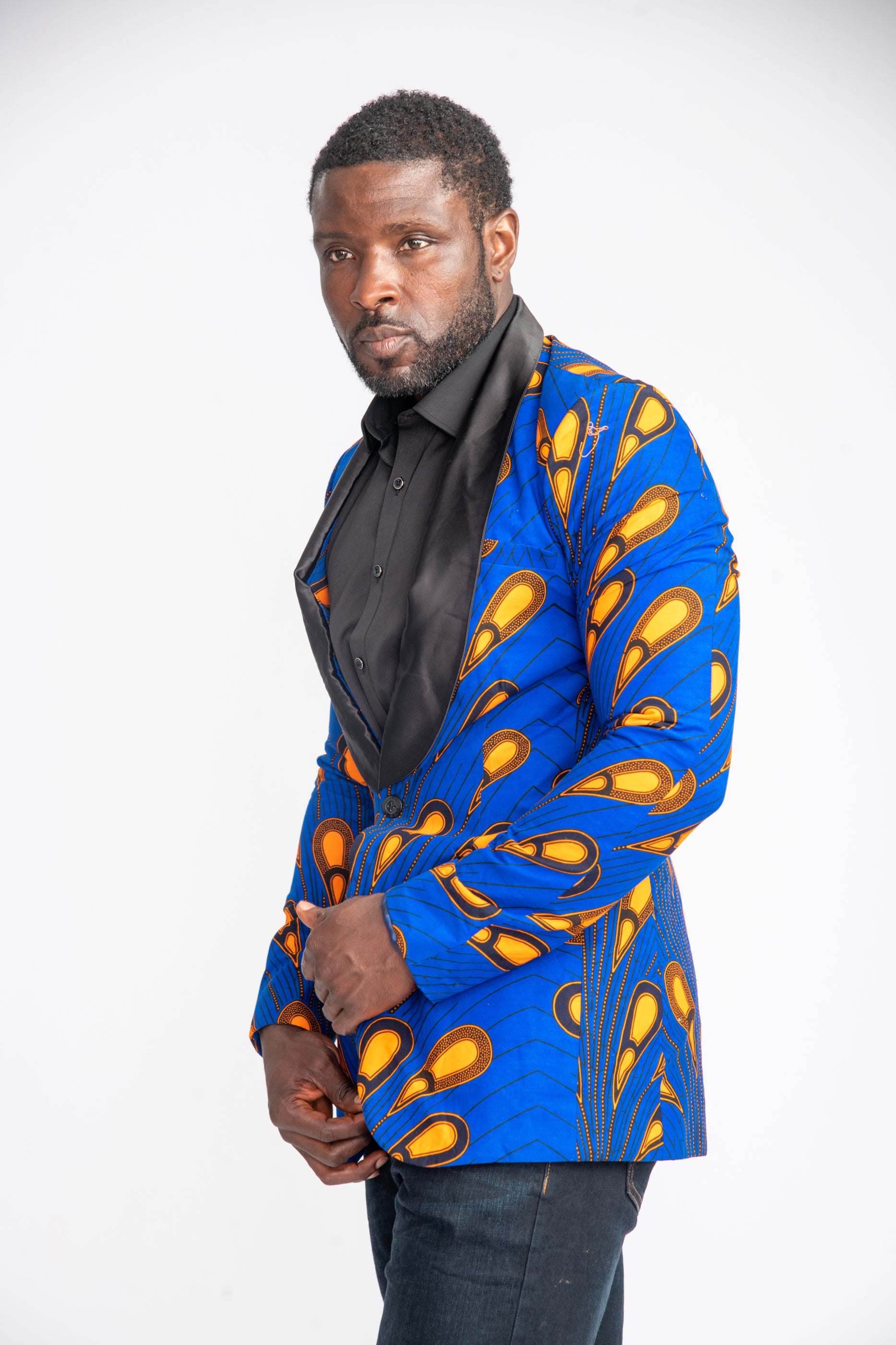 Jidenna Men African Print Jacket