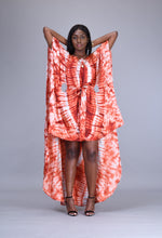 Load image into Gallery viewer, Bahati African tie dye kaftan dress - Afrothrone