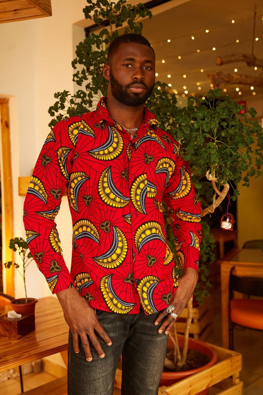 Segun Men African Print shirt