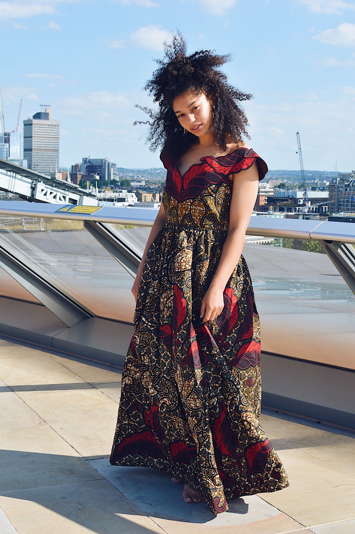 Sanaa African print Maxi dress - Afrothrone