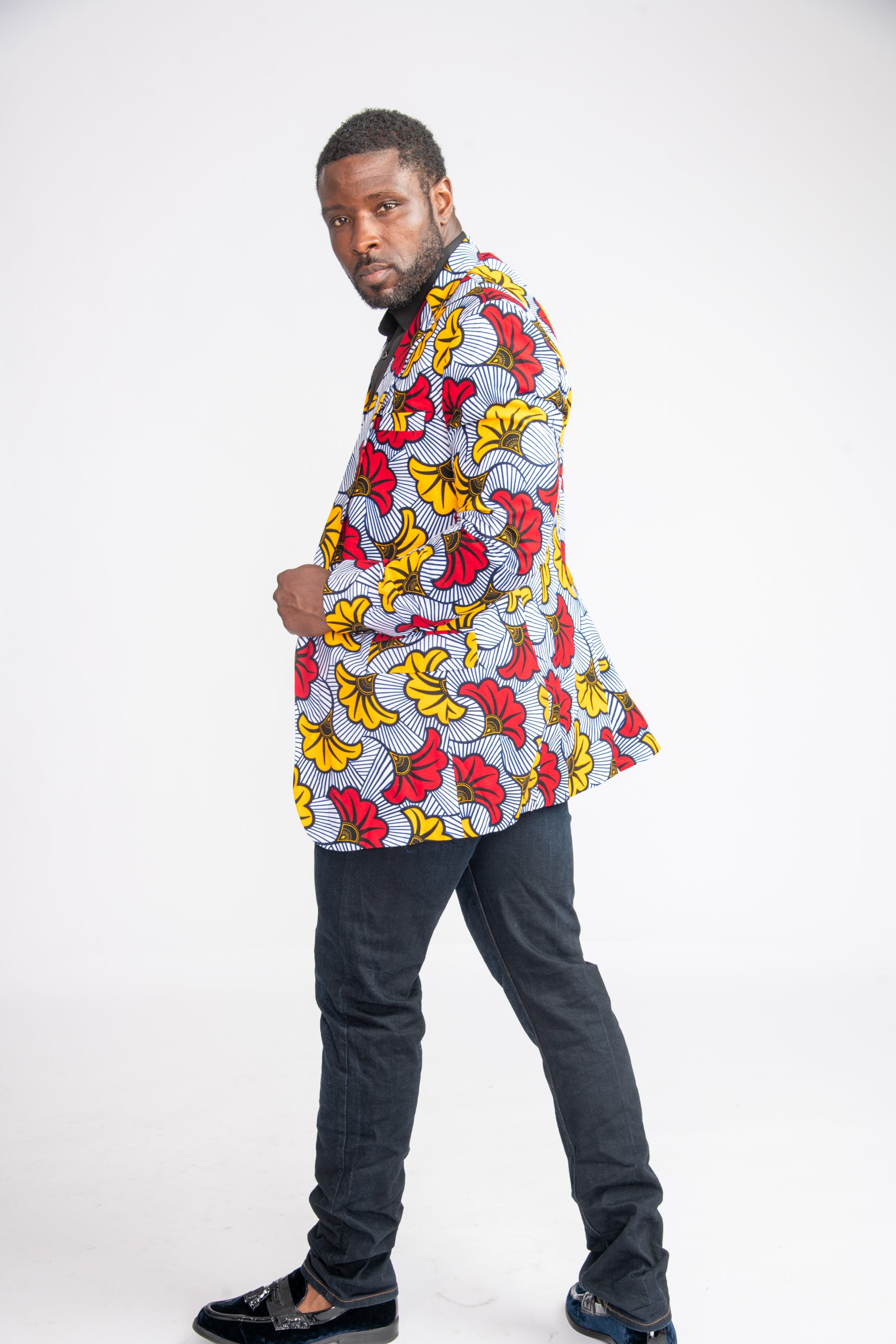 Arike Men African Print Jacket