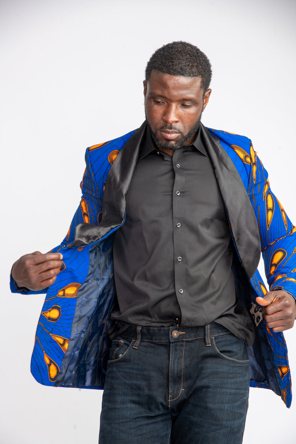 Jidenna Men African Print Jacket