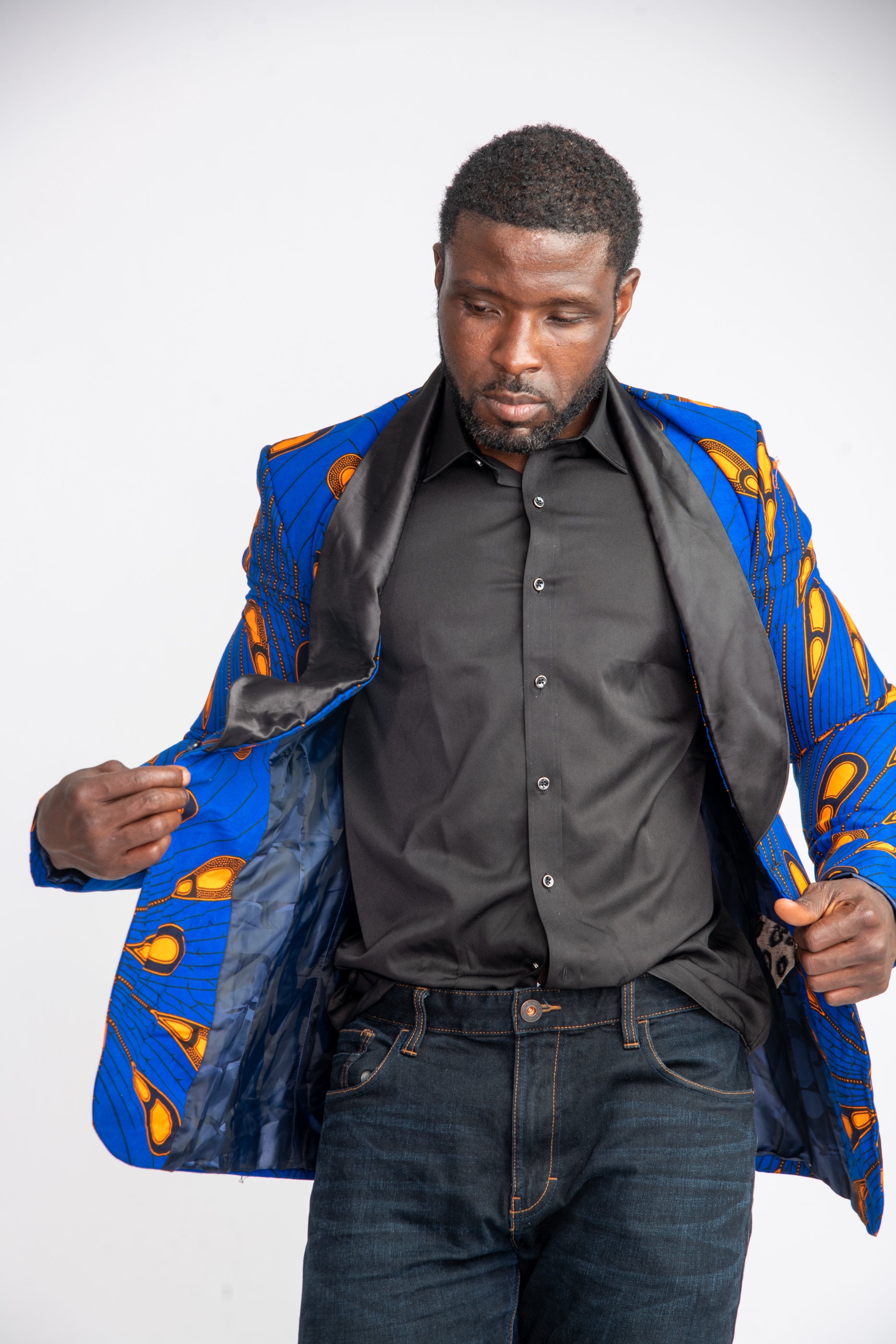 Jidenna Men African Print Jacket