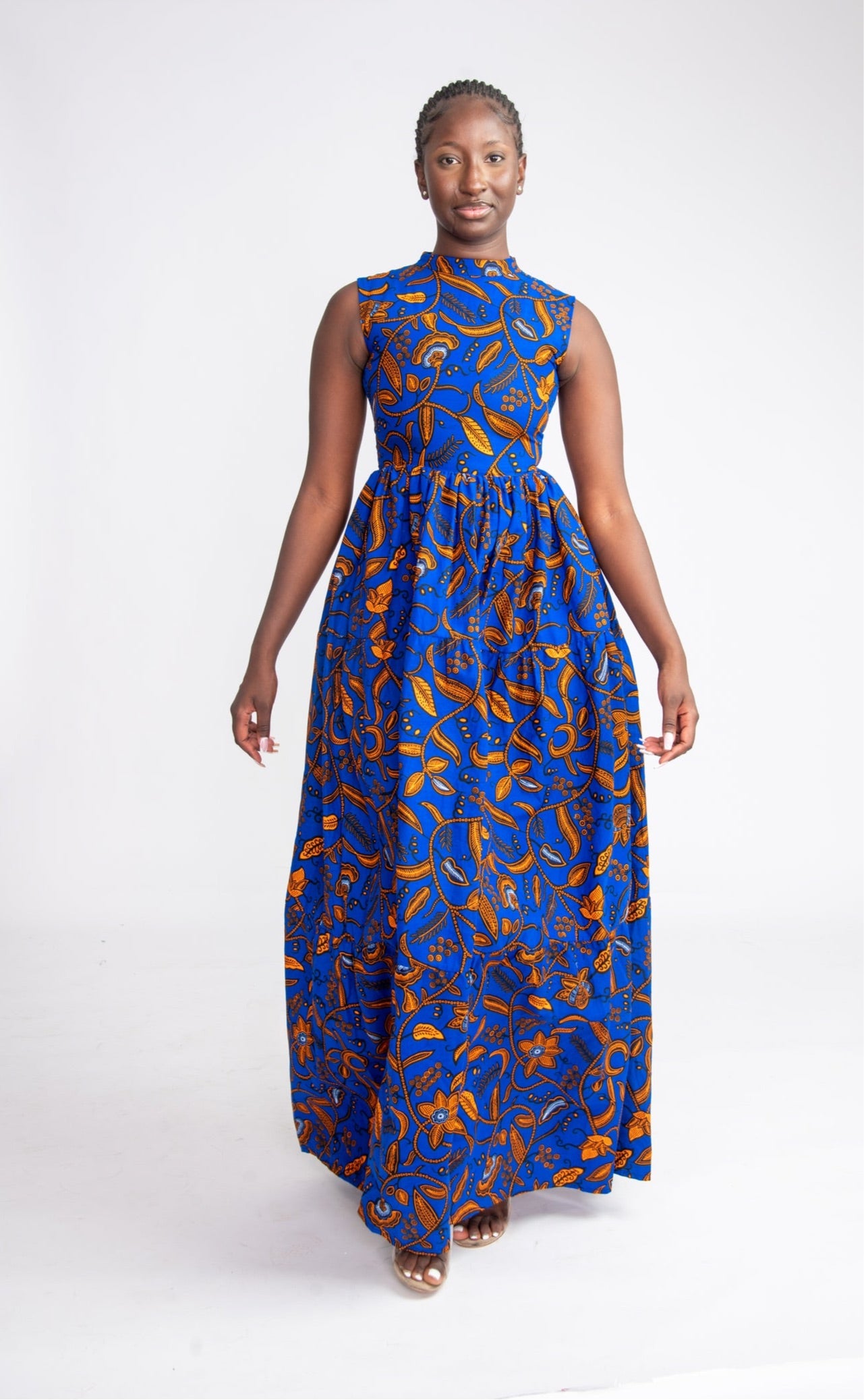Nvene African Print Maxi Dress