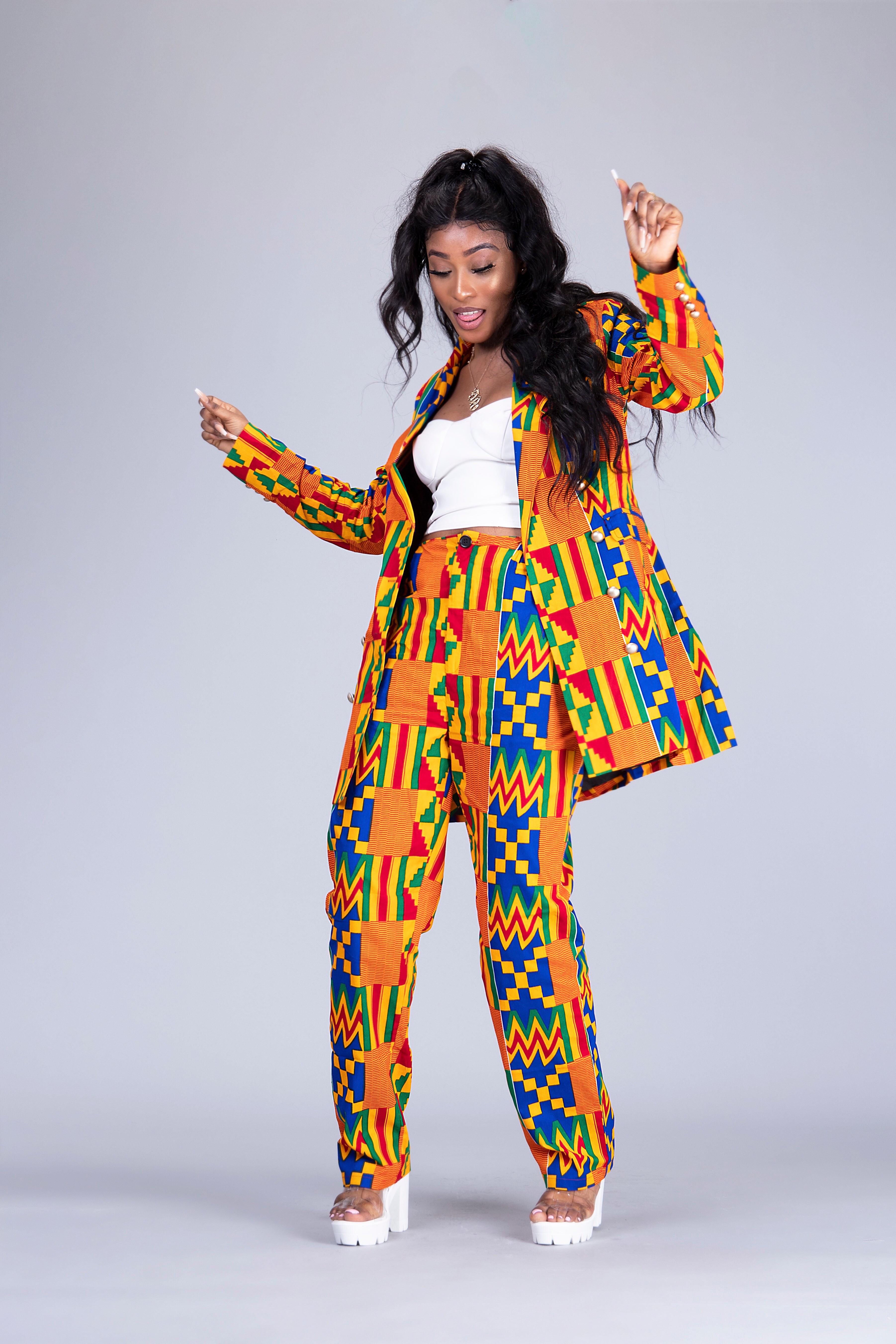 Kente two piece outlet outfit